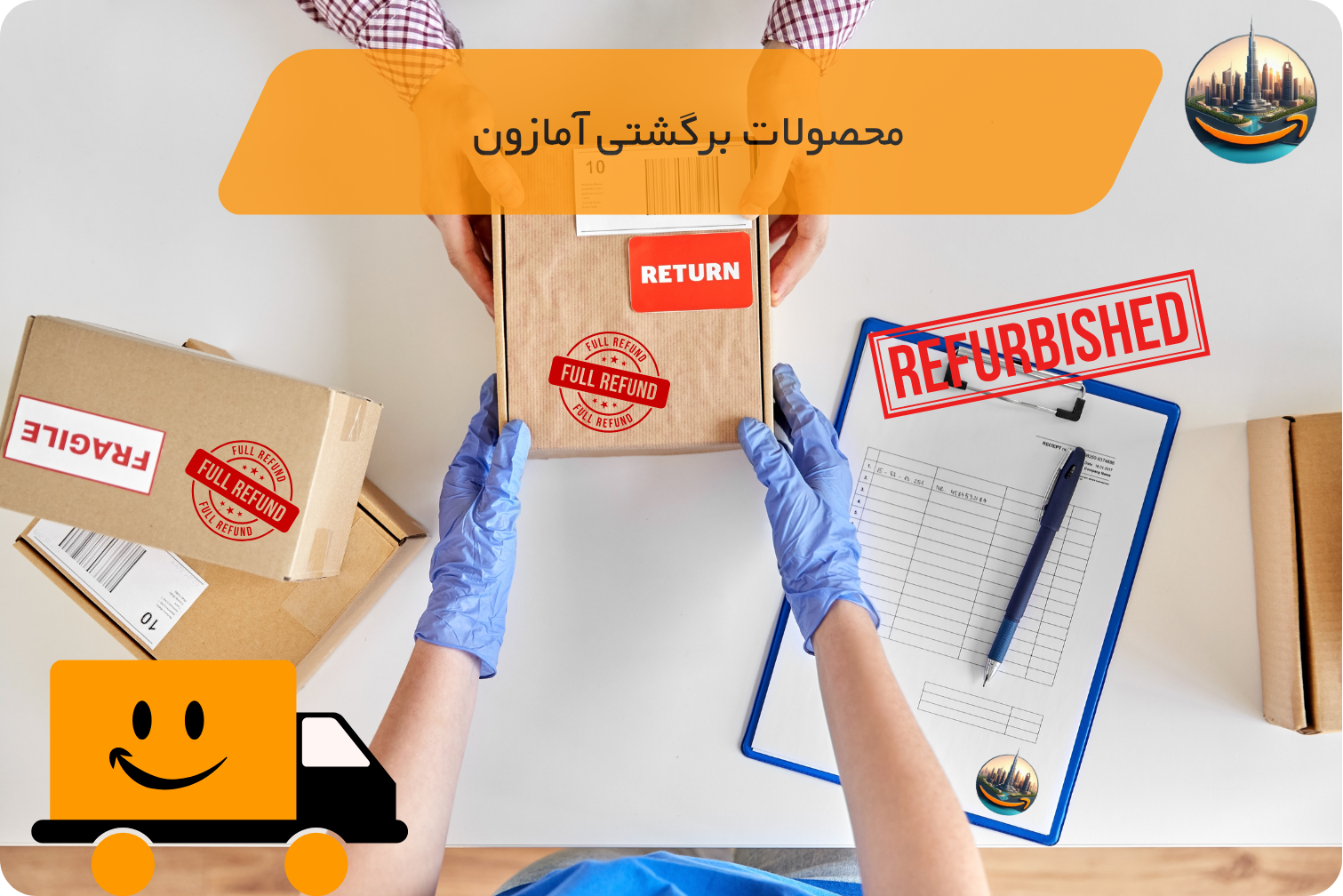 تصویر خرید محصولات برگشتی آمازون